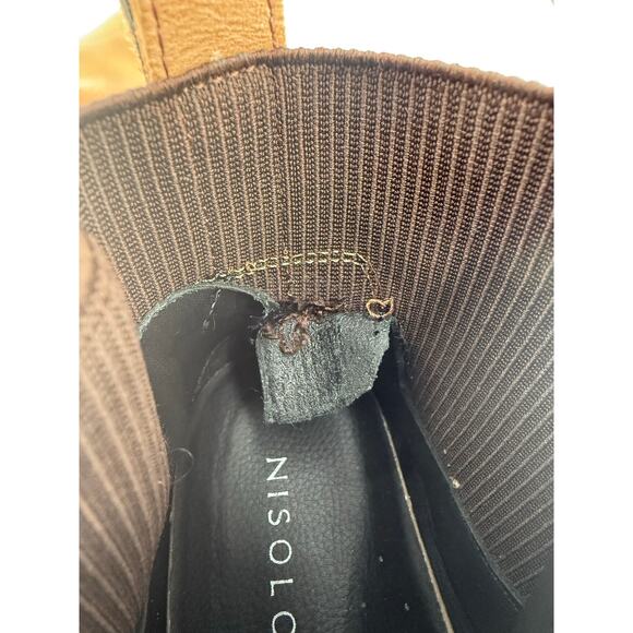 NEW Nisolo Carmen Chelsea Boots Almond Brown Leather Women's Size 8.5 - Picture 6 of 11